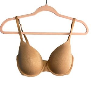Victoria's Secret Demi Cup Tan T-Shirt Bra Size 32DD